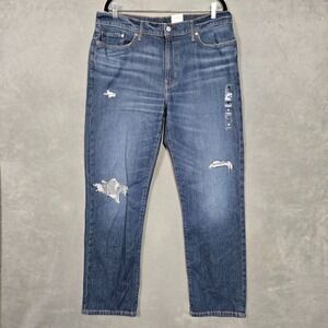 Lucky‎ Brand Jeans Mens 36x32 Blue 363 Vintage Straight distressed torn NEW